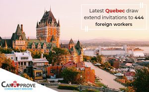 Quebec draw extend invitations