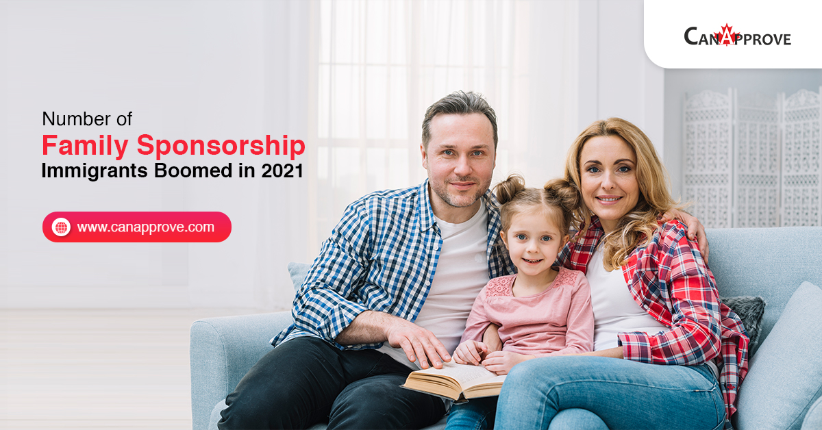 family class immigrants admitted to Canada in 2021