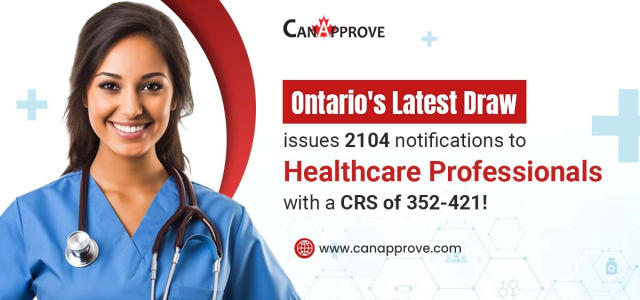 Ontario's Latest Draw issues 2104